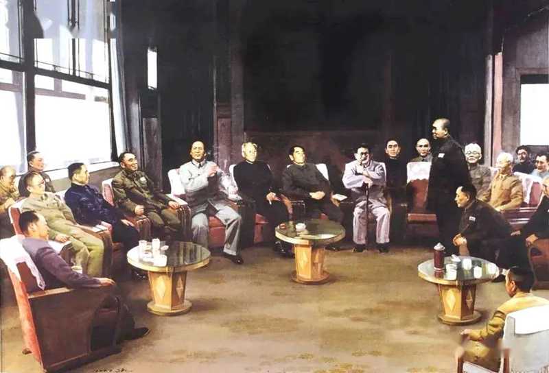 油畫《決策出兵》。高泉繪（資料圖）.jpg
