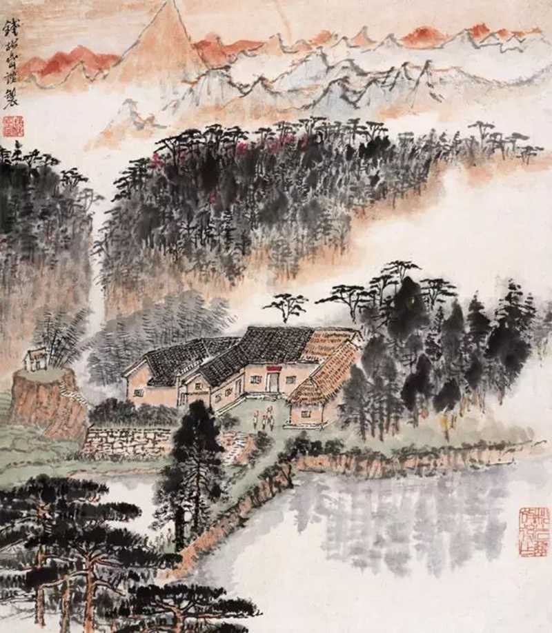 毛主席經典詩詞入畫，大氣磅礴，美不勝收（北戴河以及登廬山作品）(圖10)