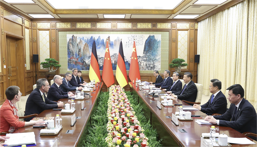 國家主席習近平在北京釣魚臺國賓館會見德國總理朔爾茨2.png